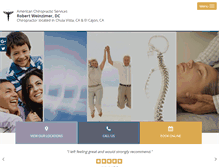 Tablet Screenshot of amchiroservices.com